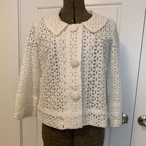 White Eyelet Jacket